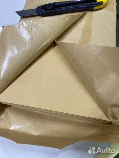 Крафт бумага самоклеющаяся А4, самоклейка