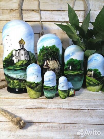 Сувенир портретная матрешка с фото