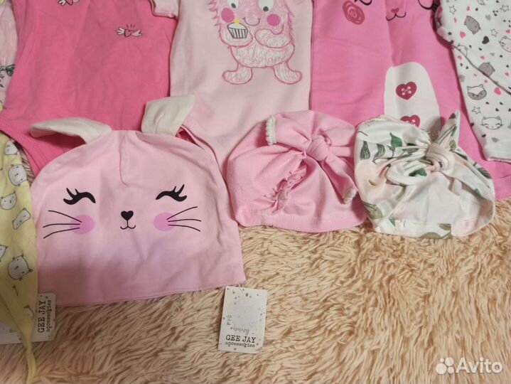 Боди джемпер шапочки для малышки