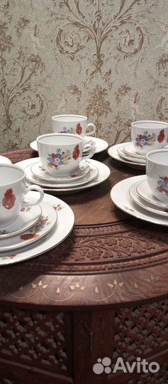 Набор чайный Кахла Германия 4 четвёрок