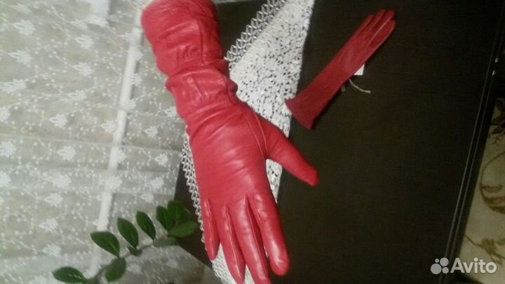 Перчатки кожаные, новые
