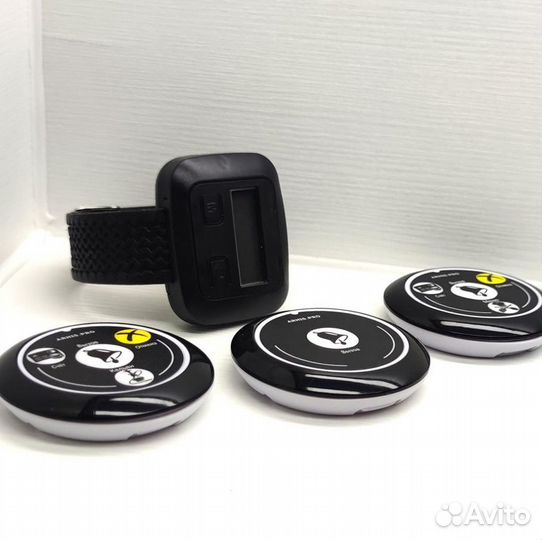 Кнопка вызова официанта, персонала с часами Эконом