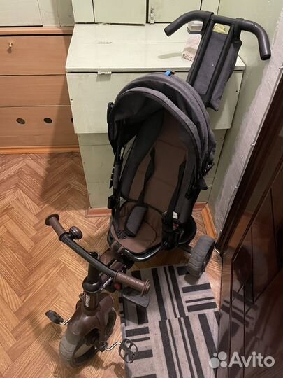 Велосипед коляска с ручкой