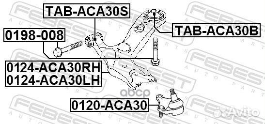 Болт toyota RAV4 ACA3#,ALA3#,GSA33,ZSA3#