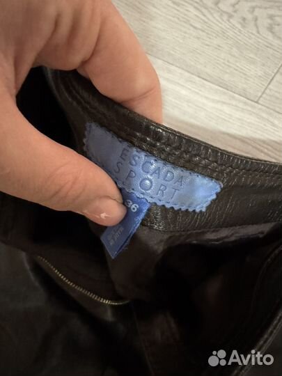 Брюки кожаные