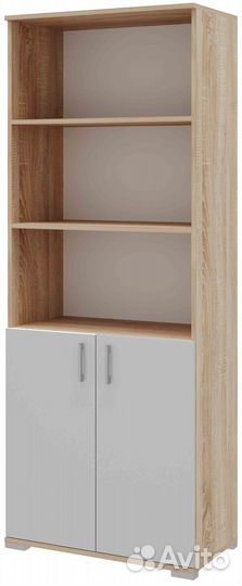 Угловой письменный стол со стеллажом