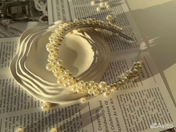 Ободок из бусин