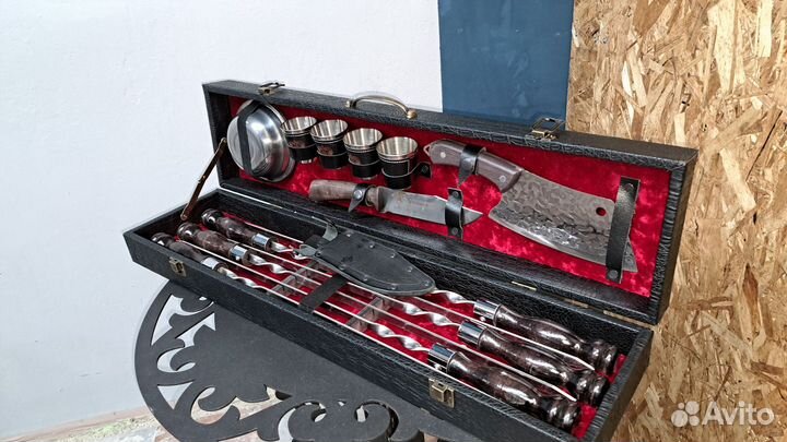 Шашлычный набор, подарочный набор