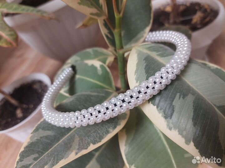 Ободок для волос ручной работы