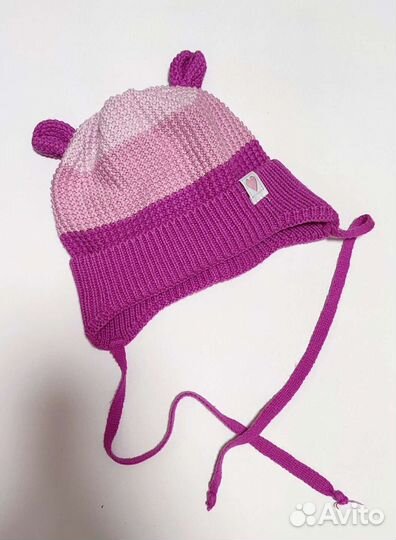 Шапка для девочки 6-12 мес