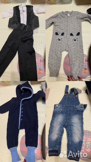 Два пакета детских вещей на мальчика