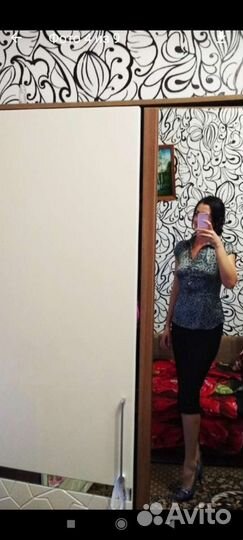 Атласная блузка, рубашка, кофточка