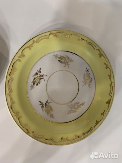 Чайная пара Дулево винтаж редкий цвет