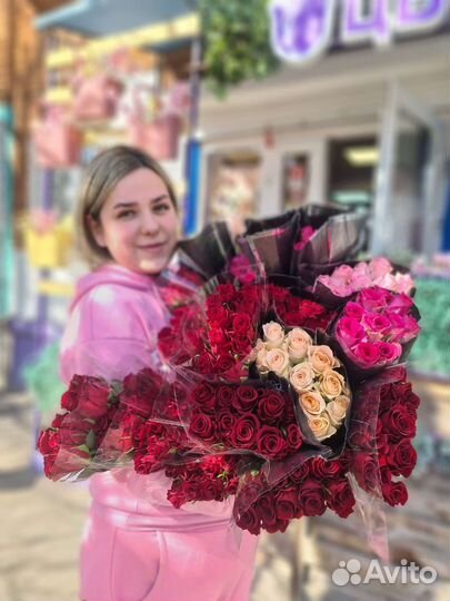 25 роз 51 роза 101 роза букет