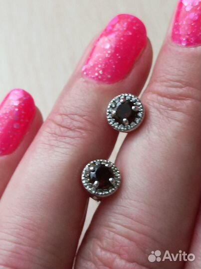 Серьги серебро