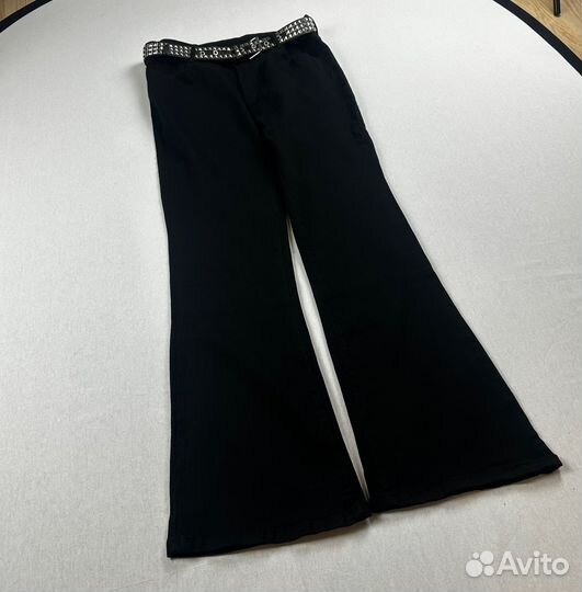 Джинсы Rick Owens type клеш modern flora