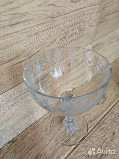 Салатник цветное стекло СССР