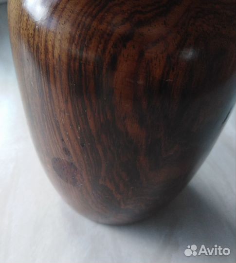 Деревянная ваза и шкатулка. Индия. Винтаж