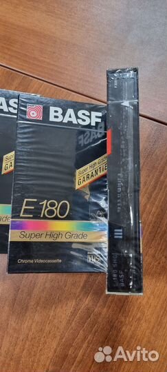 Видеокассеты новые запечатанные Basf E180