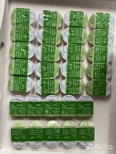 Линзы контактные однодневные bio true -8