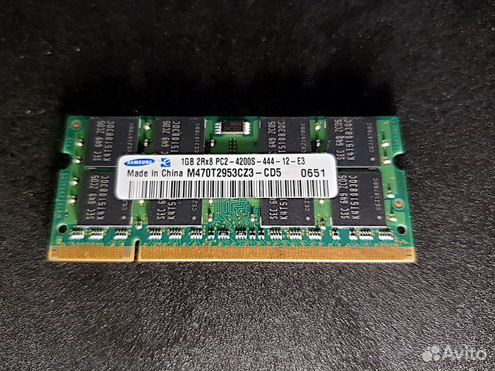 1GB DDR2-533/PC2-4200 sdram SO-dimm для IBM T43