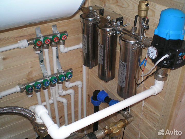 Монтаж бойлеров, радиаторов и др