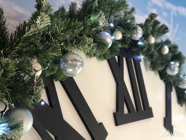 Часы новогодняя фотозона