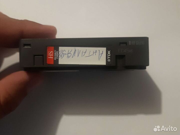 Винтаж б. У. Видеокассета tdk hs vhs-c с записью