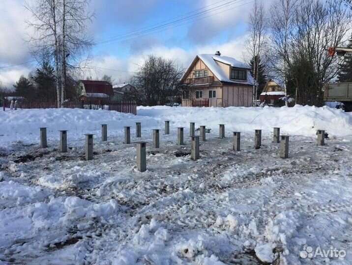 Фундамент. Сваи жб забить