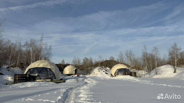 Геокупол шатер для глэмпинга диаметр 7м