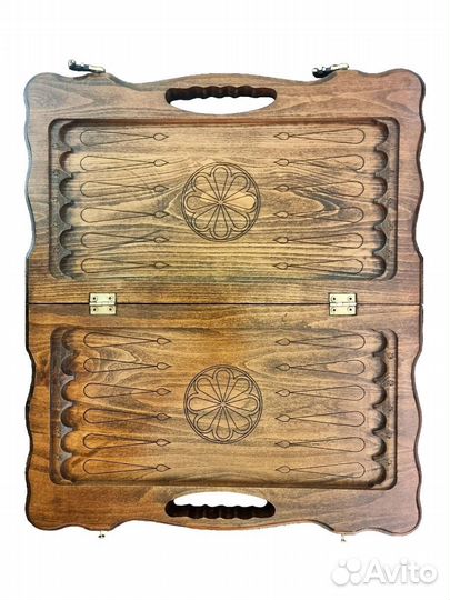 Нарды и шашки резные Величественный Арарат 41 х 46 см бук Армения 62658