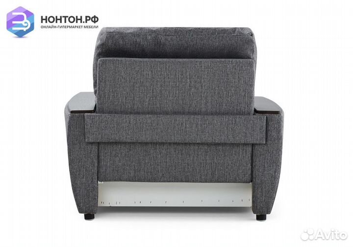 Кресло еврокнижка Дубай тёмно-серый