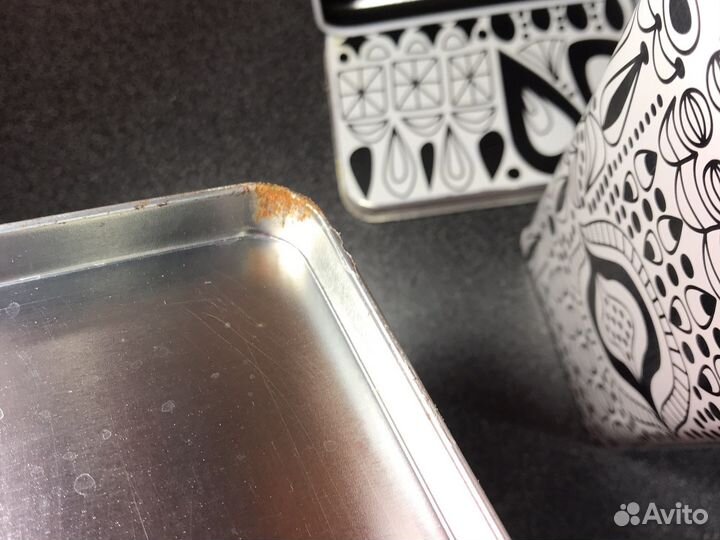 Банки для сыпучих продуктов металлические IKEA 3шт