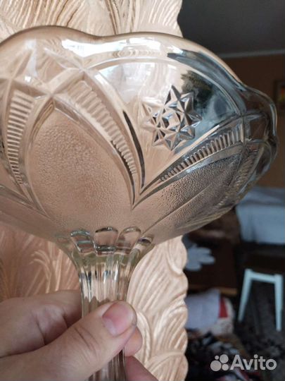 Ваза для фруктов на ножке СССР