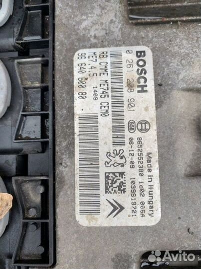 Эбу двигателя Peugeot 206 2008