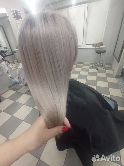 Окрашивание волос в тон. Аиртач. Мелирование