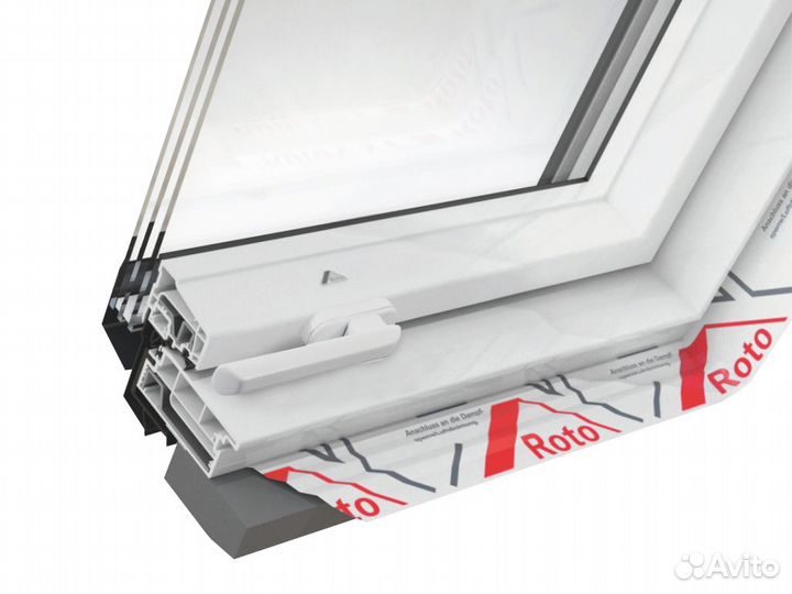 Окно мансардное Roto R49 с термоблоком пластик