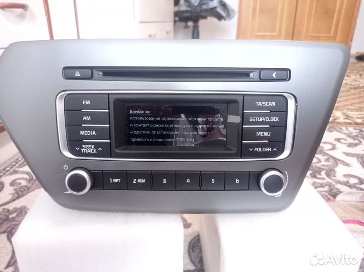 Магнитола на kia rio оригинал