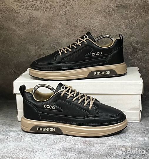 Кроссовки мужские ecco из экокожи