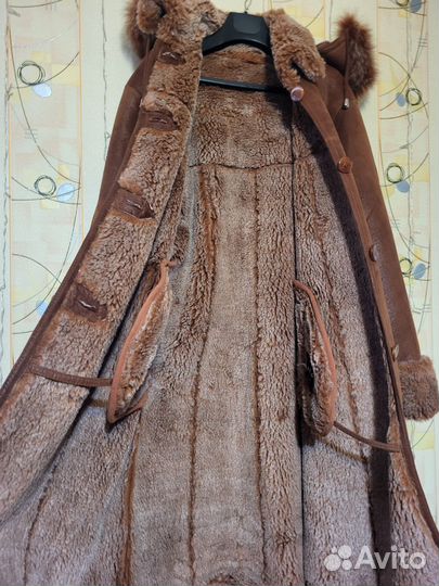 Дубленка женская искусственный мех 4XL