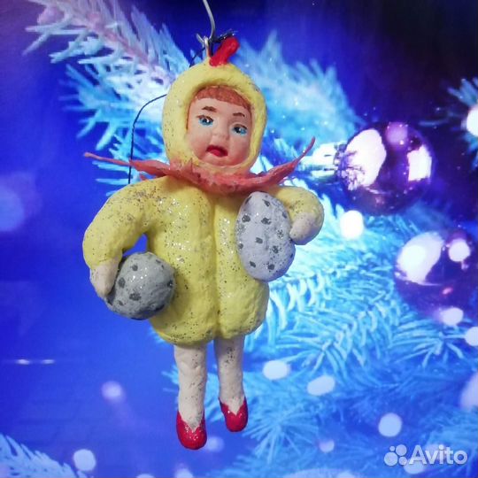 Ватные игрушки на елку