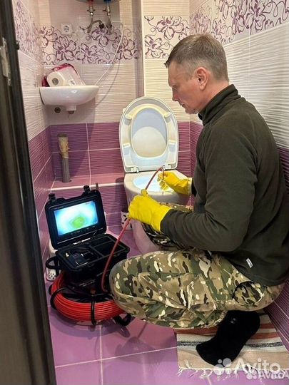 Прочистка канализации.Быстро устранение засора