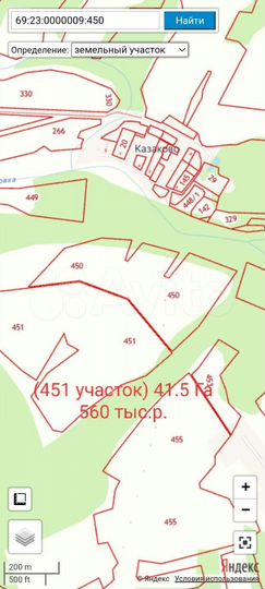 Участок 2,6 га (СНТ, ДНП)