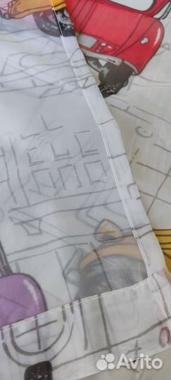 Тюль бу, с ретро автомобиля ми, 1 шт