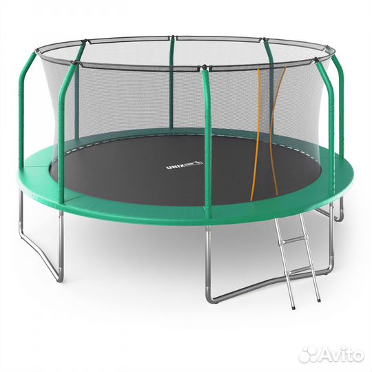 Батут unix Line supreme basic 14 ft (green)