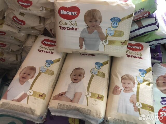 Подгузники трусики huggies elite soft 3,5,6