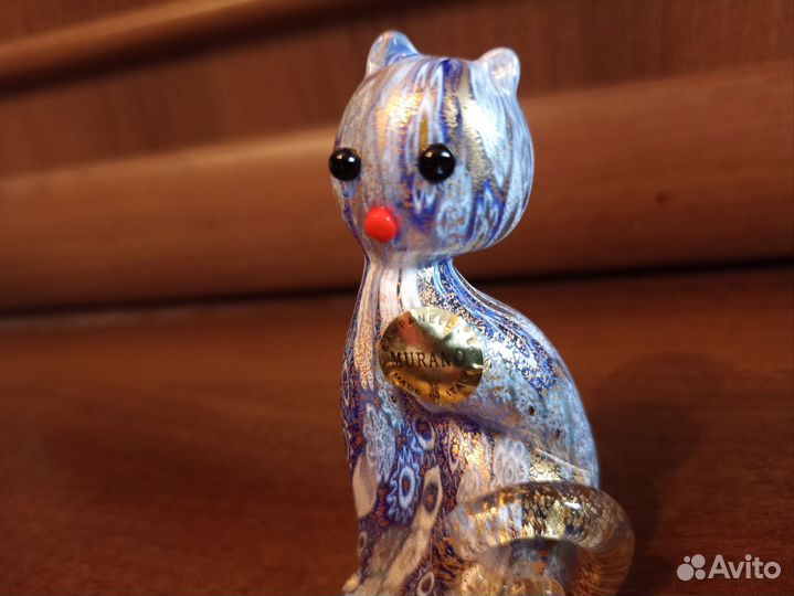 Статуэтка Кошка Муранское стекло Италия