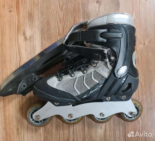 Коньки 2 в 1 (ролики+коньки)