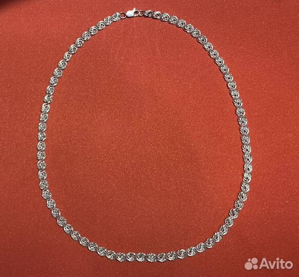 Цепочка серебряная с браслетом