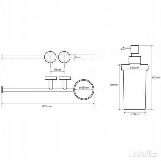 Bemeta 104019012 Дозатор для жидкого мы